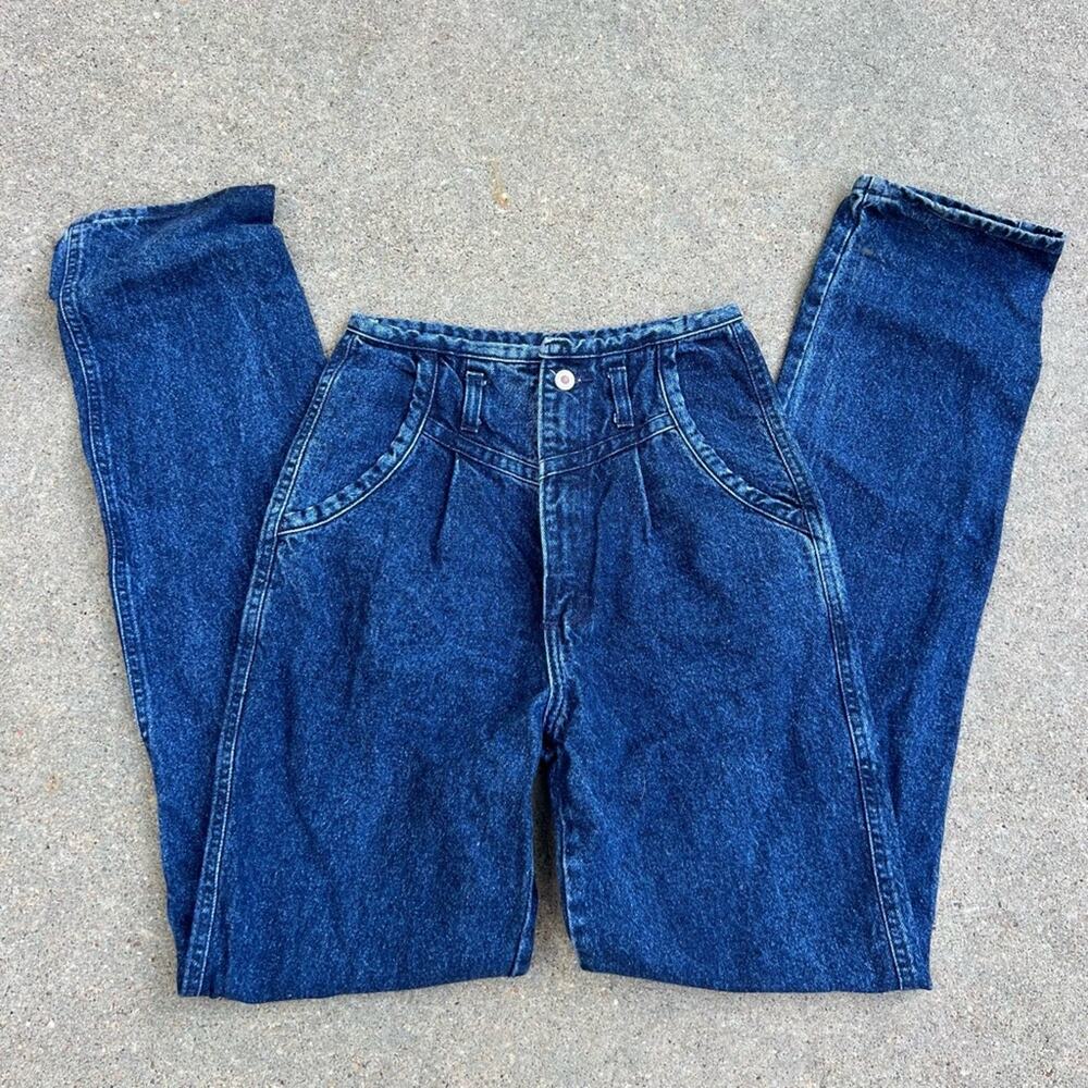 Vintage 80s Wrangler Bareback High Rise No Waistband Wedgie Cowgirl Western Jean